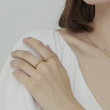 Marigold Gold Twist Ring